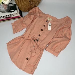 Anthropologie Maeve Alain’s Belted Blouse